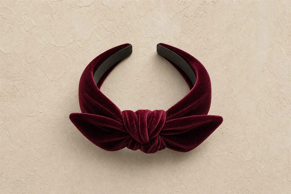 Édition Bandeau Cheveux Noué Velours N°16