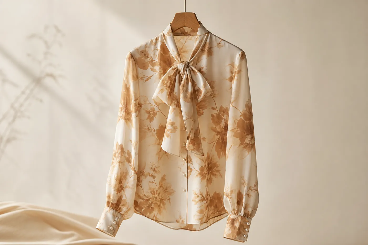 Iconique Blouse en Soie Imprimée Muse